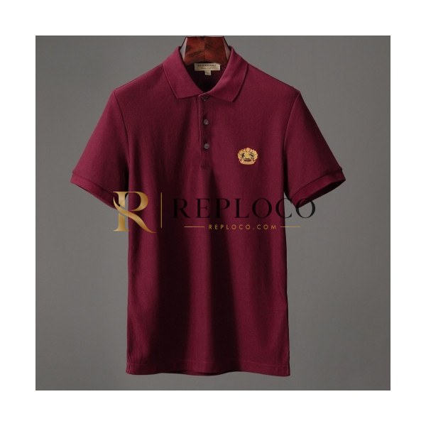 ✨[버버리]Burberry 2020 Mens Logo Cotton Polo Short Sleeved Tshirts - 버버리 2020 남성 로고 코튼 폴로 반팔티 Bur02316x.Size(s - 2xl).버건디