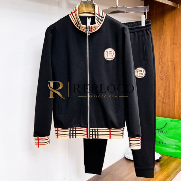 ✨[버버리]Burberry 2025 Mens Logo Casual Training Clothes&Pants - 버버리 2025 남성 로고 캐쥬얼 트레이닝복&팬츠 Bur03473x.Size(m - 3xl).블랙