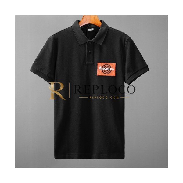 ✨[매장판]Moncler 2020 Mens Logo Cotton Short Sleeved Polo Tshirts - 몽클레어 2020 남성 로고 코튼 폴로 반팔티 Moc01490x.Size(s - 2xl).블랙