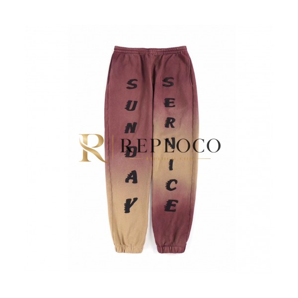 ✨Kanye west 2019 Mm/Wm Logo Oversize Cotton Pants - 카니예 웨스트 2019 남자 로고 오버사이즈 코튼 기모 팬츠 Kany0018x.Size(m - xl).버건디