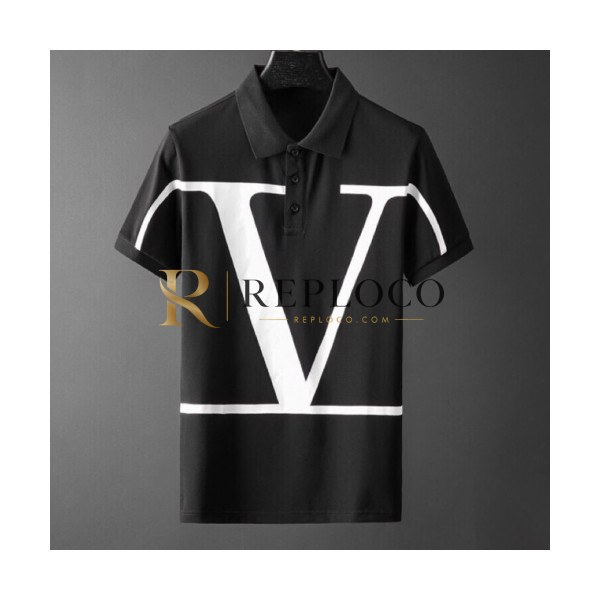 ✨[발렌티노]Valentino 2020 Mens Logo Short Sleeved Polo Tshirts - 발렌티노 2020 남성 로고 폴로 반팔티 Val0417x.Size(m - 2xl).블랙