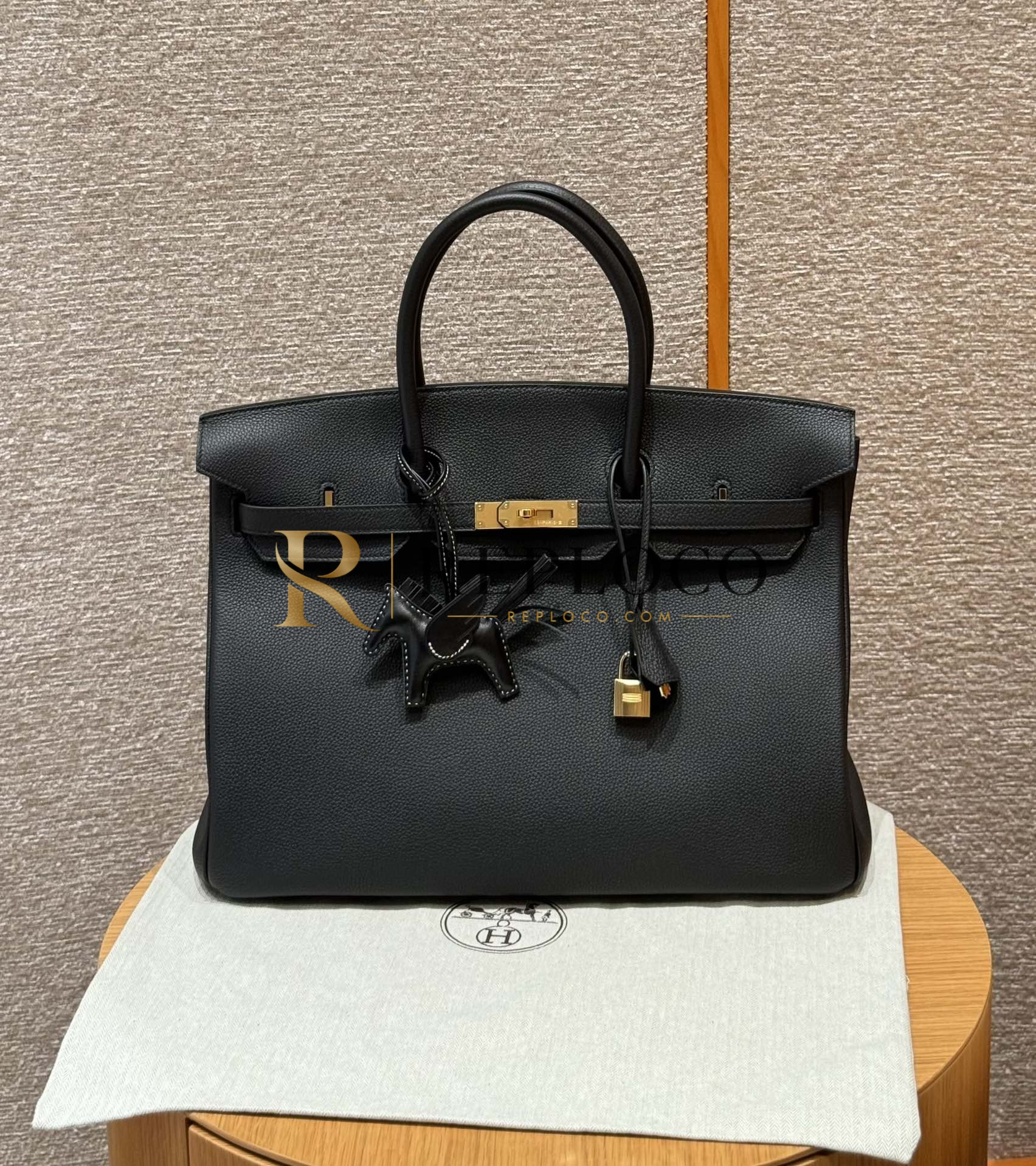 올수공 에르메스 40 noir 토고 가죽 골드 하드웨어