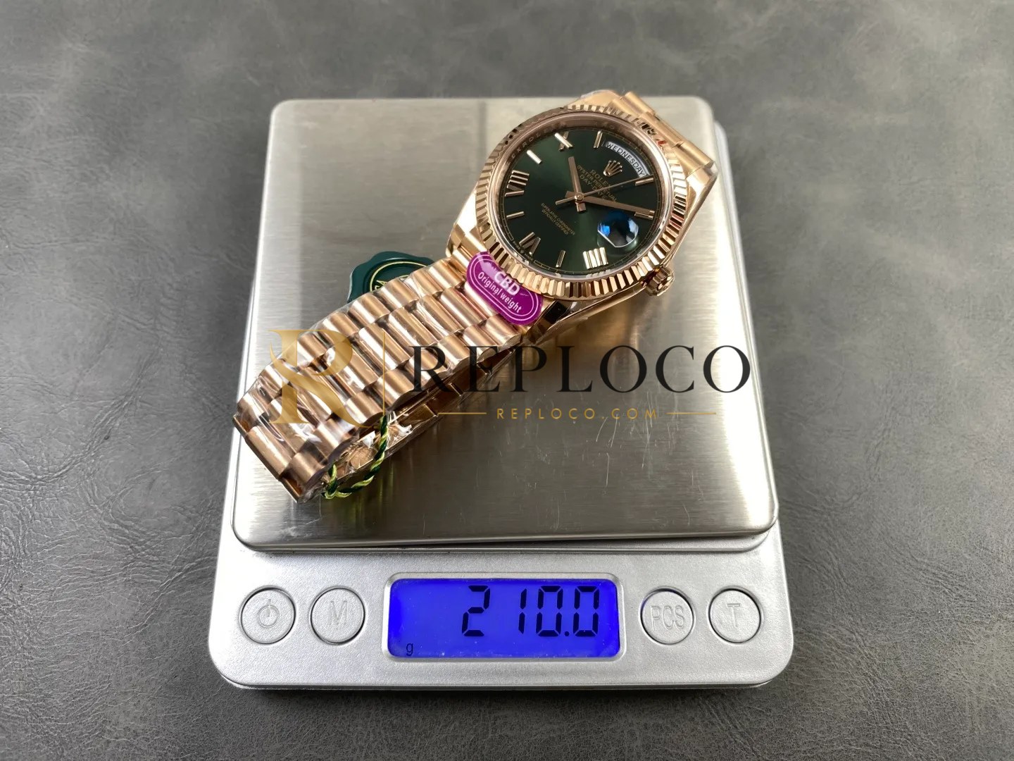 CBD공장 롤렉스 데이데이트 그린 다이얼 로즈골드 금통 40MM