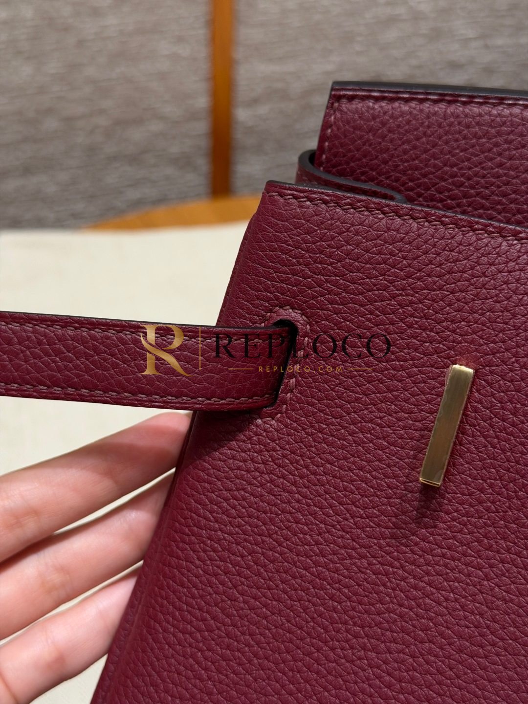 올수공 에르메스 버킨 30 Rouge H 토고 가죽 골드 하드웨어 상세 이미지 10